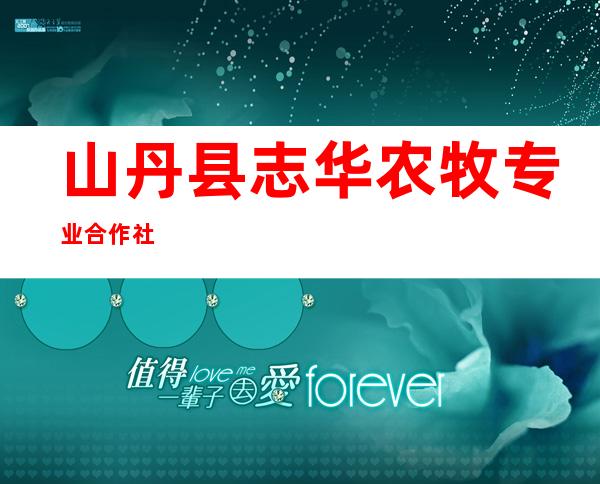 山丹县志华农牧专业合作社